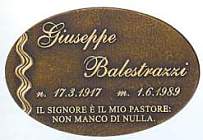Targa fusa in bronzo