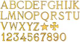 Lettere in bronzo per monumenti e lapidi