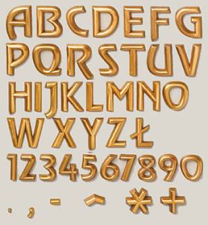 Lettere in bronzo